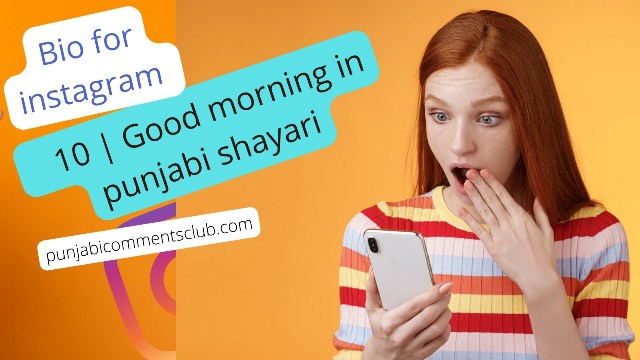 Good morning in punjabi | bio for instagram for girl in stylish font | good morning in punjabi shayari